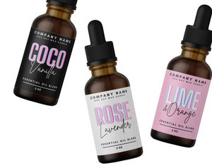 Custom printing private product cosmetic logo sticker adhesive waterproof 30ml bottle sticker/ labels for cosmetic bottles