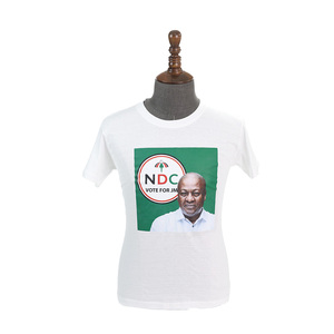 T-shirts d'Élection 100% Polyester pour la <span class=keywords><strong>Campagne</strong></span> de Promotion du Président du Ghana, Personnalisables avec Caractère, Logo et <span class=keywords><strong>Couleurs</strong></span>, Direct Usine - Product Image 4