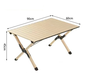 Direktverkauf ab Werk Moderner Outdoor-Klapptisch Verstärkt Leichtgewichtig Langlebig Tragbarer Rolltisch für Garten und Terrasse - Product Image 5