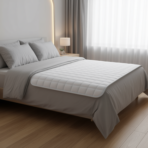 Surmatelas Vianney double, matelassé en coton, toutes saisons, pour usage domestique - Product Image 2