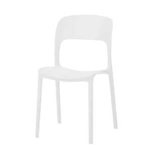 Chaises de salle à manger modernes empilables et réglables en plastique PP, couleurs unies, pour la maison et les restaurants, utilisation en extérieur - Product Image 2