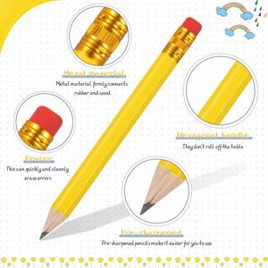 Lápiz de Golf Promocional Hb de 10 cm a Bajo Precio, con Borrador, Múltiples Opciones de Color y Logotipo Personalizado, Ideal para Niños - Product Image 3