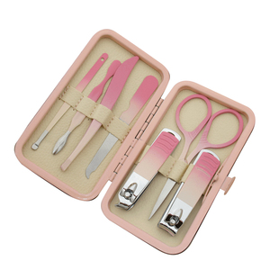 ชุดอุปกรณ์ทำเล็บเท้าชุดกรรไกรตัดเล็บสแตนเลสสีชมพูสีเขียว<span class=keywords><strong>7</strong></span>-19ชิ้นชุดอุปกรณ์ตัดเล็บเ<span class=keywords><strong>ค</strong></span>สหนังราคาโรงงาน - Product Image 4