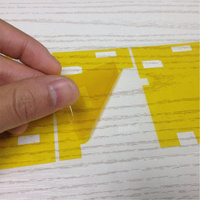Autocollant adhésif imperméable en BOPP acrylique doré sensible à la pression, ruban graphique artistique miroir doré pour bricolage, décoration murale, cadre TV, artisanat