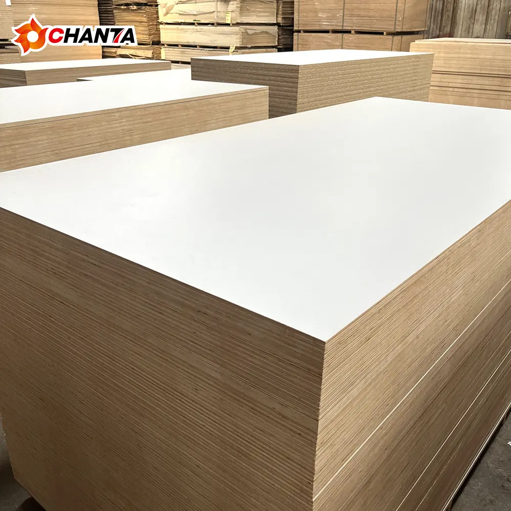 12mm 16mm 18mm white melamine faced MDF board/plywood for furniture