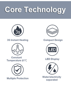 Calentador de Agua Eléctrico sin Tanque con Certificación CE CB para el Hogar, con Control Inteligente, para Instalar Bajo el Fregadero - Product Image 2