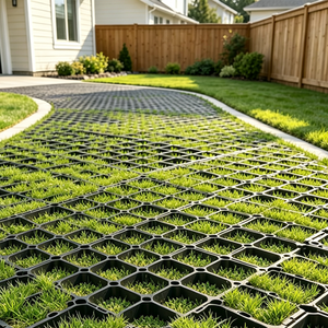 Grille de <span class=keywords><strong>gravier</strong></span> écologique pour jardin, installation facile, en plastique alvéolé robuste, perméable, pour gazon et allées extérieures - Product Image 6