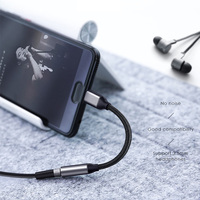 DAC alta calidad USB C a 3,5mm adaptador de auriculares AUX tipo C Jack auricular Cable de Audio