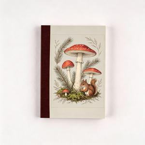 Agenda de Tapa Dura con Estampado de <span class=keywords><strong>Ardilla</strong></span> Roja Botánica Retro de Alta Calidad, Diario Personalizado, Cuaderno de Regalo - Product Image 2