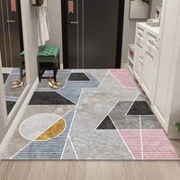 Tapis d'entrée antidérapant en velours cristal pour intérieur, idéal pour la maison - Offre spéciale