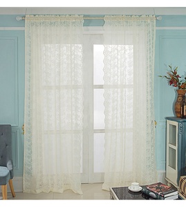 Avigers — rideaux transparents en dentelle à fleurs blanches, broderie florale de luxe, rideau Transparent, vente en gros, nouvelle collection - Product Image 6