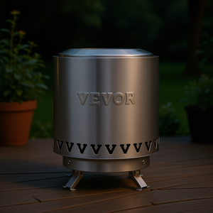 Vevor - Chimenea de Leña Portátil Moderna de Acero Inoxidable de 6 Pulgadas para Interiores y Exteriores - Product Image 2