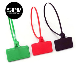 방수 일회용 NFC 지퍼 타이 태그 13.56MHz <span class=keywords><strong>RFID</strong></span> 씰 케이블 변조 자산 추적을위한 Ntag213 및 1K 칩 - Product Image 2