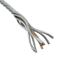 Câble en acier DIN3060 6X19+FC pour levage, remorquage, grue et treuil