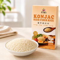Riz de Konjac Thaïlandais Jasmin Séché Instantané à Faible Teneur en Glucides, Alternative Alimentaire Populaire, Riz Nutritionnel Shirataki