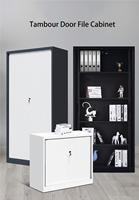 Armoire de classement en acier à porte tambour haute capacité, verrouillable, avec volet roulant, pour l'archivage et la gestion des documents de bureau