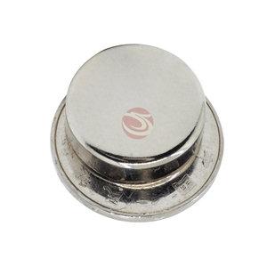 Imanes permanentes de neodimio Ndfeb N45, <span class=keywords><strong>disco</strong></span> magnético redondo plateado, para bolsa, monedero, ropa, China - Product Image 1