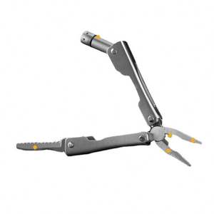 WT 9-en-1 Mini plegable multiusos Herramienta de acero de grado DIY personalizable OEM alicates de medición métrica luz LED 1 año de garantía - Product Image 1