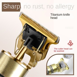 ปัตตาเลี่ยนไฟฟ้าสำหรับตัดผมหัวโล้นเครื่องดันผมไฟฟ้าทำจากโลหะ T9 - Product Image 3