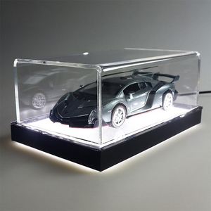 LED Lighted Acrylic <strong>Display</strong> <strong>Case</strong> <strong>for</strong> Car <strong>Models</strong> Clear Dustproof Acrylic Showcase with Lighting Base <strong>for</strong> Toys - Product Image 2