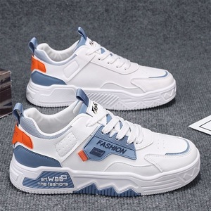 Zapatos blancos transpirables de verano para hombre, modernos, versátiles, con suela gruesa, deportivos, casuales, planos. - Product Image 5
