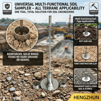 Medidor de Densidad de Suelo Portátil, Resistente al Desgaste y de Mantenimiento Sencillo, Método de Corte de Anillo para Detección de Suelos en Ingeniería Hidráulica