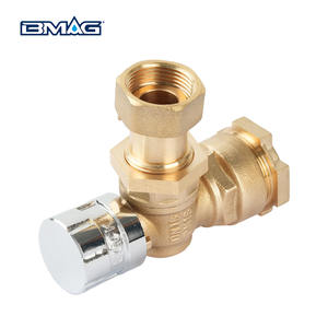 BMAG wpas bersertifikat OEM jenis sudut antipenipuan magnetik dapat dikunci bola kuningan katup pengukur air dengan mur Putar - Product Image 6