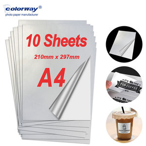 Etiquetas Metálicas Autoadhesivas Color Plata Mate para Impresoras Láser e Inyección de Tinta, Vinilo Transparente Imprimible, Adhesivo PET Impermeable para Computadoras - Product Image 5