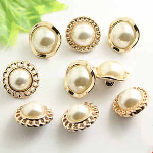 Boutons en métal doré perlé avec tige en plastique pour accessoires vestimentaires, couture, <span class=keywords><strong>scrapbooking</strong></span>, décoration de vêtements et projets DIY - Product Image 4