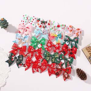 Jepit Rambut Pita Natal untuk Anak Perempuan, Santa, Kepingan Salju, Rusa Kutub, Pita Grosgrain, Jepit Rambut Anak, Aksesoris Rambut Pesta Natal - Product Image 2