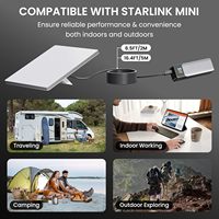 Cable de Alimentación USB C a DC 20V 5A 100W, PVC IP68, Impermeable, 3m/5m/10m, para Starlink Mini, Antena Portátil, Uso en Exteriores