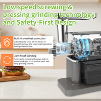 Penggiling Daging Listrik 1600W dengan Layar Sentuh Digital, Pengisi Sosis, dan Fitur Anti-Macet untuk Dapur Rumah
