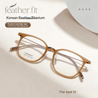 Montures de lunettes T9126 au design épuré, recommandées par les influenceurs de la mode, en titane IP, avec branches en titane