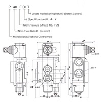Válvula de Control Direccional Monobloque Manual de 6 Vías Junbao Serie P40 OEM al por Mayor, Personalizada para Maquinaria Agrícola