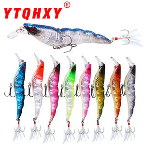 Señuelo de camarón XY-4 de 95 mm y 13,6 g, cebo de fondo hundible para la pesca de lubina - Product Image 4