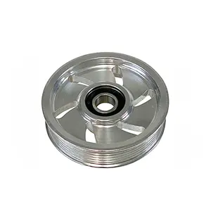 חלקי גלגלת יציקת אלומיניום בהתאמה אישית של CustomMaTech Factory, דגם ADC12 A380, דרגת דיוק CT5-7, כמות הזמנה מינימלית 500 יחידות - Product Image 3