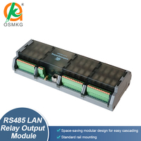 Carte de sortie relais Oshangming 24 Module relais 12V/24V Modbus Rtu TCP avec RS485 Lan pour LED