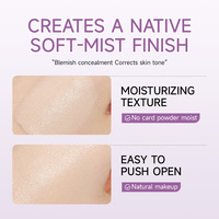 Bedak Padat BB Concealer Tahan Air, Mengecilkan Pori-pori, Melembapkan, dengan Logo Custom, 7 Warna, Kemasan Kompak