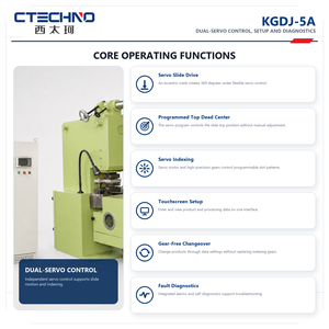 เครื่องเจาะร่องมอเตอร์ซีเอ็นซีความเร็วสูงความแม่นยำสูงแบบเซอร์โวคู่ CTECHNO KGDJ-5A, เส้นผ่านศูนย์กลาง 50-590 มม., 100-<span class=keywords><strong>700</strong></span> ครั้งต่อนาที - Product Image 4