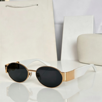 Lunettes de soleil carrées à monture intégrale en PC marron doré avec strass, protection UV400, verres dégradés - Unisexe, mode, plage, usage extérieur
