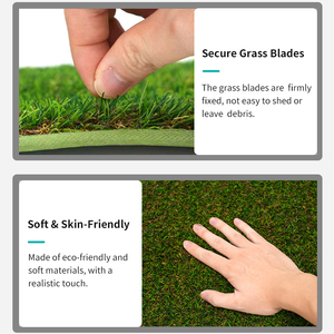 Tapis d'herbe pour chien avec coussin absorbant, bac à litière pour chien en gazon artificiel, plateau imperméable pour porche et <span class=keywords><strong>patio</strong></span>, pour coussinets et pelouse d'entraînement pour chiens - Product Image 3