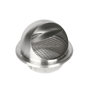 <strong>HVAC</strong> <strong>Tools</strong> Half Face Round Stainless Steel <strong>HVAC</strong> Ventilation Wall Mounted Duct Air Conditioning Insects Prevent Vent Cap - Product Image 5