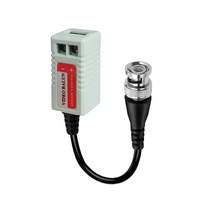 Accessoires CCTV : Balun vidéo HD passif 8MP avec protection anti-éclairs, entrée 220V, sortie unique pour AHD/CVI/TVI