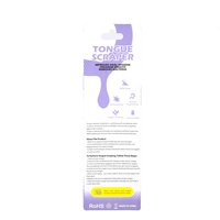 Nettoyeur de langue double couche en or rose Prévention de la mauvaise haleine Grattoir de langue pour la santé bucco-dentaire