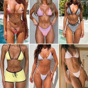 Conjunto <span class=keywords><strong>de</strong></span> Bikini <span class=keywords><strong>de</strong></span> Alta Calidad <span class=keywords><strong>para</strong></span> <span class=keywords><strong>Mujer</strong></span> 2026, Traje <span class=keywords><strong>de</strong></span> <span class=keywords><strong>Baño</strong></span> con Cuello Halter y Ropa <span class=keywords><strong>de</strong></span> Playa, Envío Aleatorio, Conjunto Sexy <span class=keywords><strong>de</strong></span> Dos Piezas, Corte Regular - Product Image 5