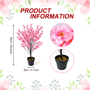 Árbol de Melocotón Artificial de 3/4/5 Pies, Planta de Melocotón Artificial en Maceta, Sin Mantenimiento, Decoración <span class=keywords><strong>para</strong></span> Hogar, Hotel u Oficina - Product Image 2