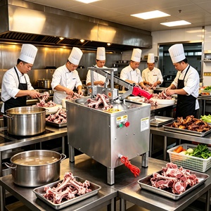 Machine à hacher les os en acier inoxydable haute performance pour la transformation <span class=keywords><strong>de</strong></span> la viande dans les restaurants et les fermes - Product Image 1