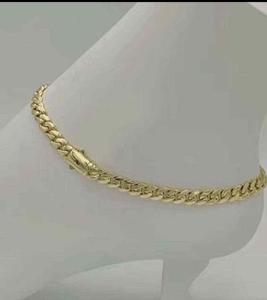 Set di Gioielli con Catena Cubana Monaco Impermeabile in Oro 14k, 6mm 8mm 10mm, Gioielli Miami 6mm Monaco con Chiusura a S, Gioielli per Donna e Uomo in Oro 14k - Product Image 6