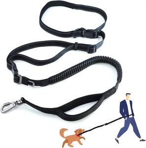 Correa para perro manos libres, correa para perro con asa acolchada doble fuerte de 6 pies con hebilla para cinturón de seguridad de coche - Product Image 1