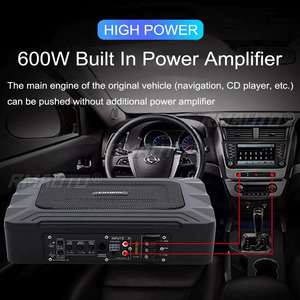 400W/800W 8/10/15 Inch Ultra Thin Subwoofer Car Active Subwoofer Audio <b>Speaker</b> Bass <b>Amplifier</b> Auto Surround Sound Audio - Product Image 4